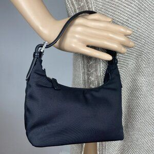 COACH Y2K Demi Mini Nylon Twill & Leather Top Handle Bag 7428 Vintage